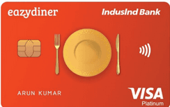 EazyDiner IndusInd Bank Platinum Credit Card