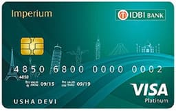 IDBI Bank Imperium Platinum Credit Card