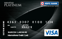 HDFC Bank EasyShop Platinum Debit Card